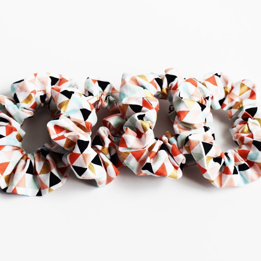 Scrunchie ~ Modern Geometric Tribal Aztec - Picture 1 of 3
